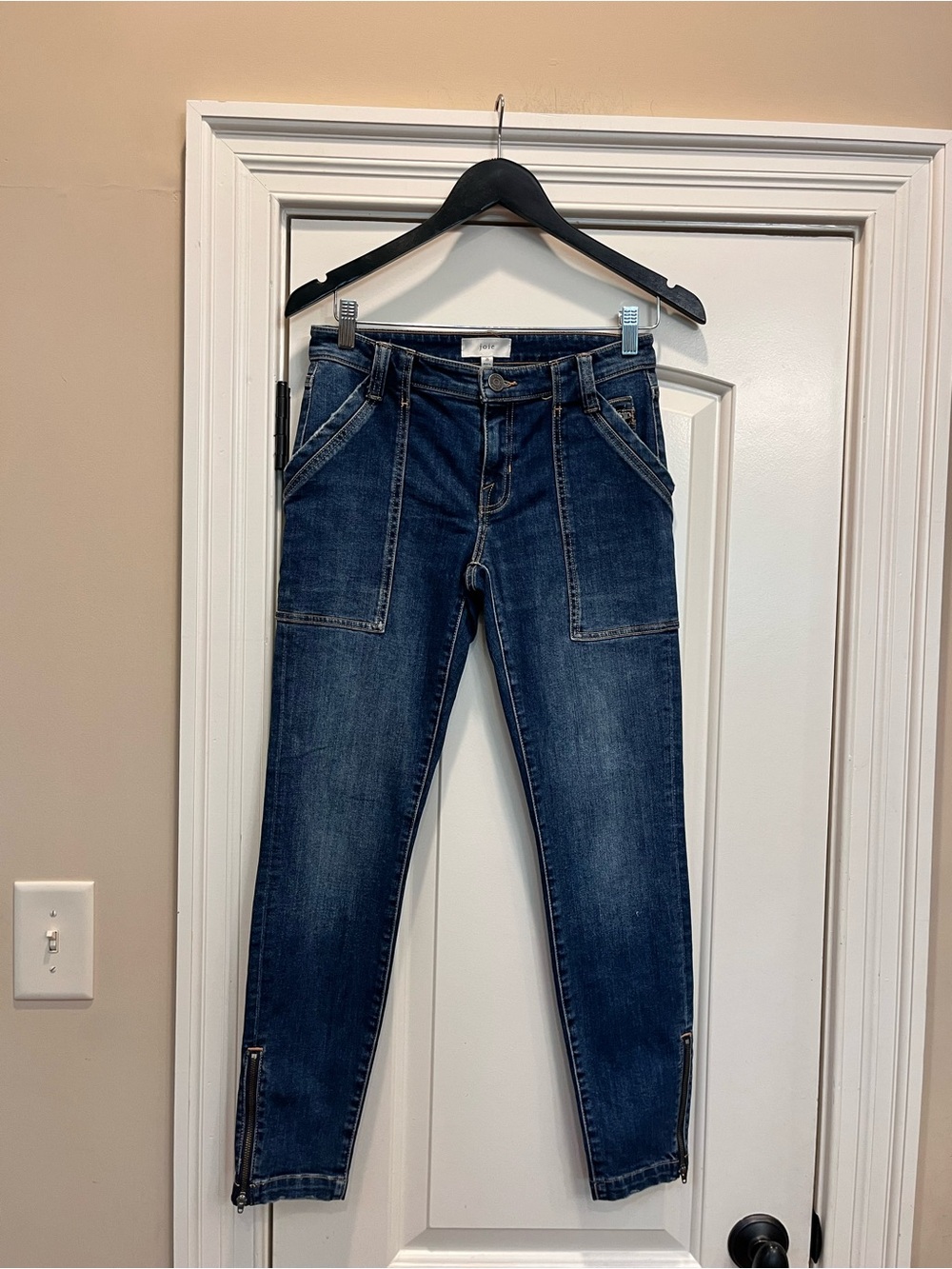 Joie Denim Park Skinny Jeans/Ankle Zippers